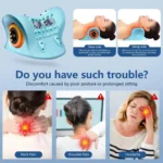 EMS Neck Massager with Heat and Traction